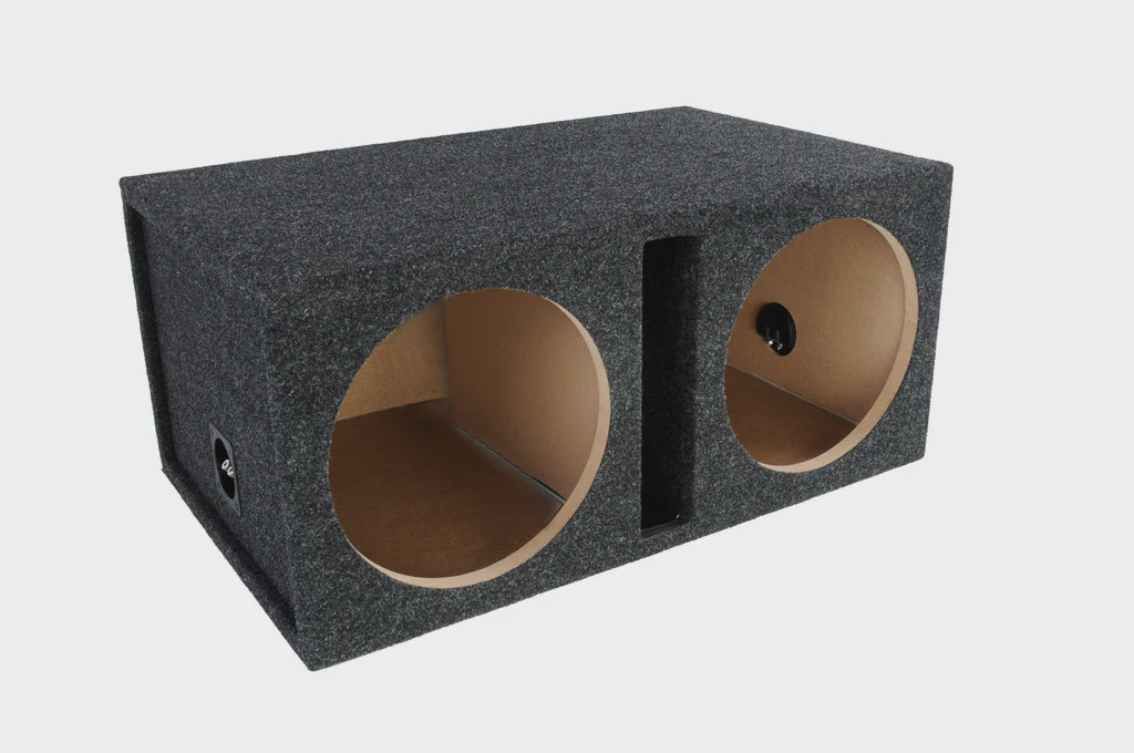 12" Dual Vented Gray Enclosure