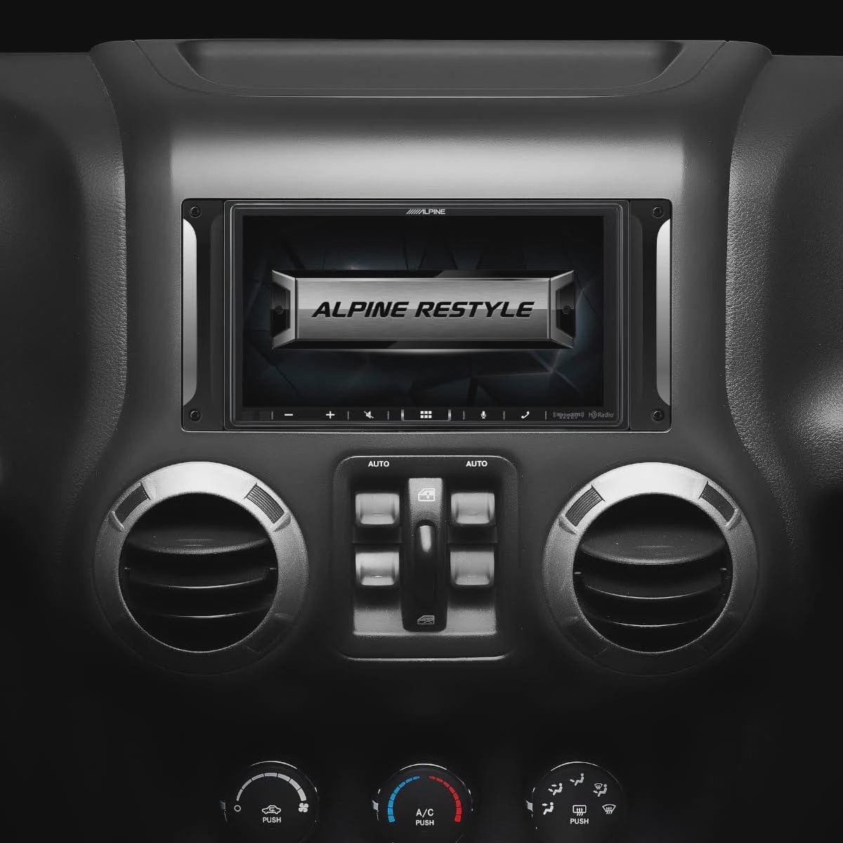 ALPINE Double Din 07-17 Wrangler JK Restyle Kit