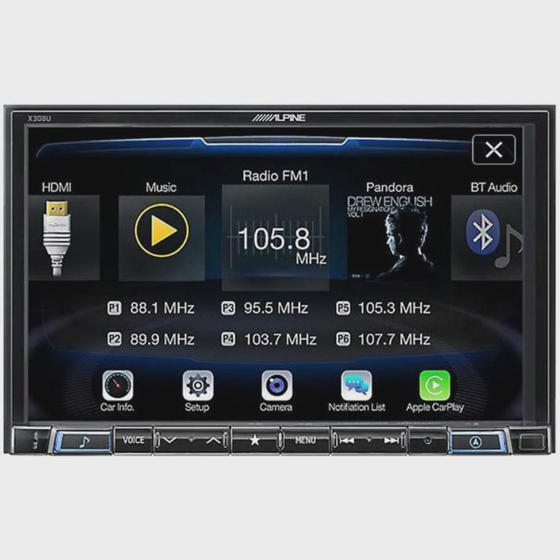 ALPINE Double Din 8" Multimedia Receiver ACP/AA