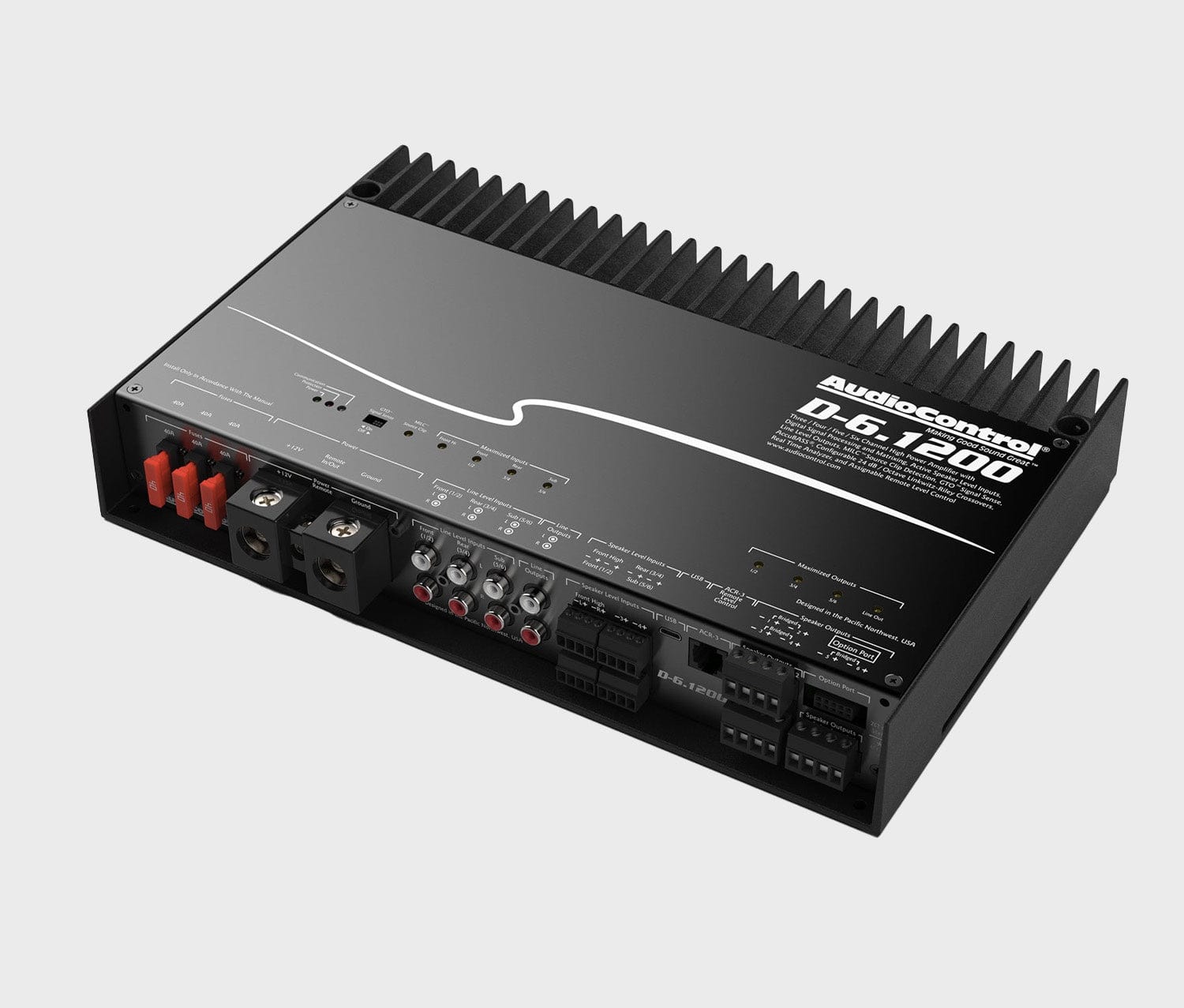AUDIOCONTROL Multi Channel 6 Channel 1200 Watt DSP Amplifier