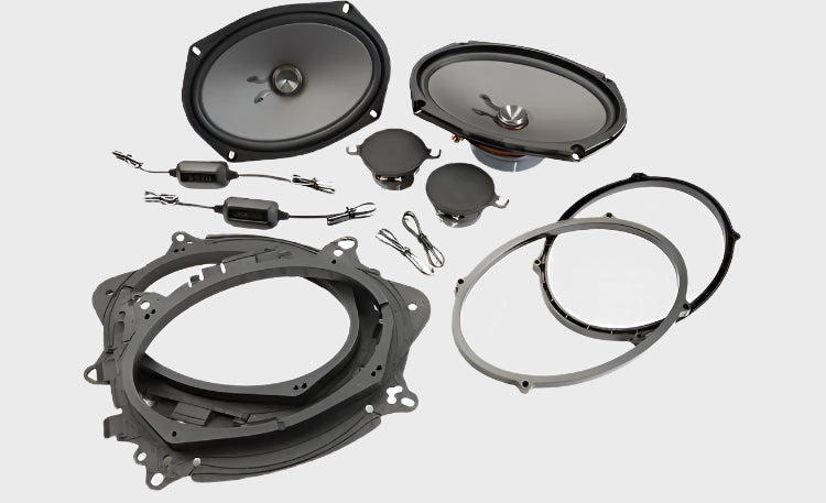 Excelon 6x9 Shallow Woofer and 2.75" Mid/High Speaker - Component Speaker Package, 100W RMS