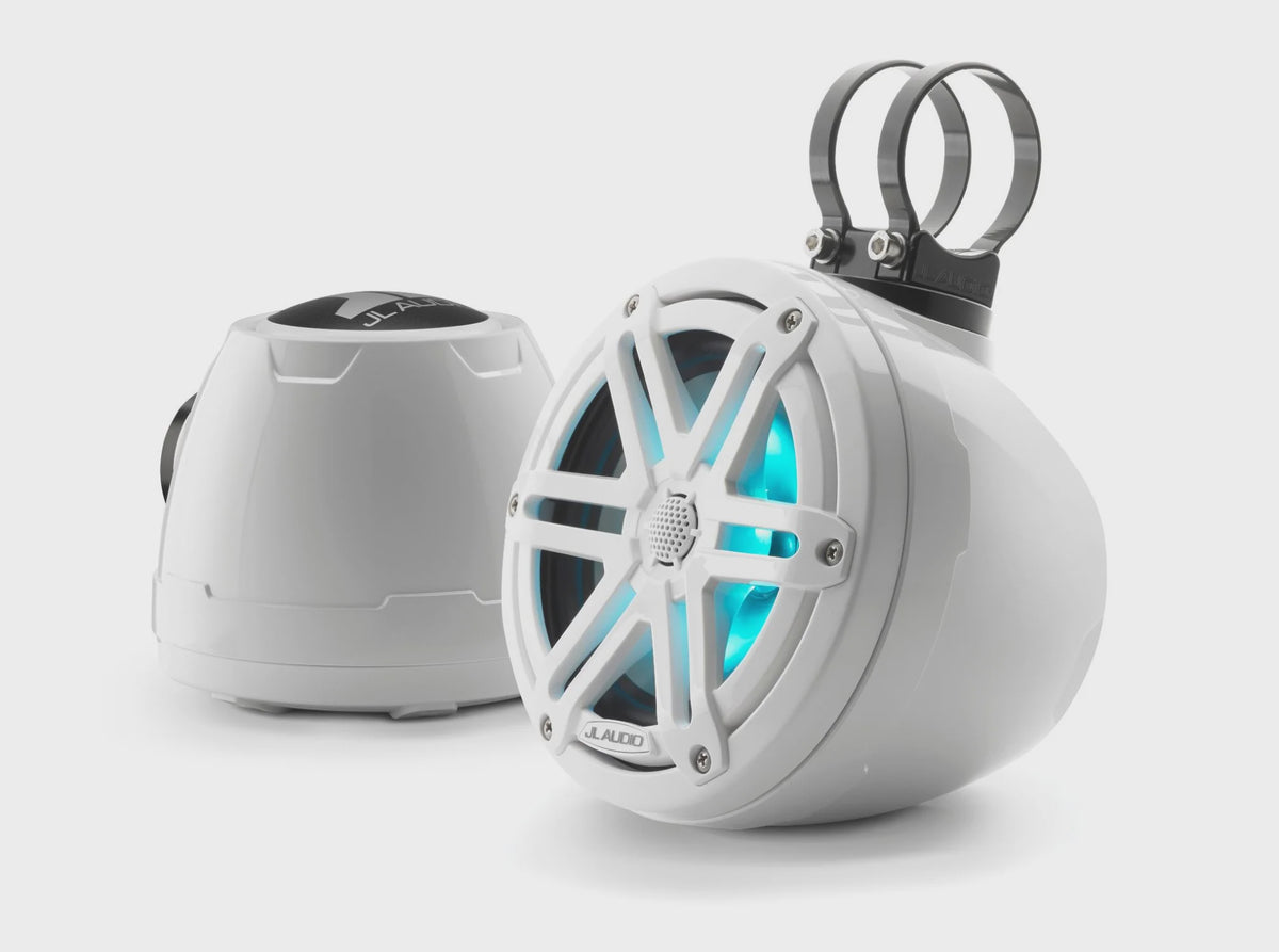 JL AUDIO Tower Speakers M3 6.5" VEX Pods RGB Gloss White