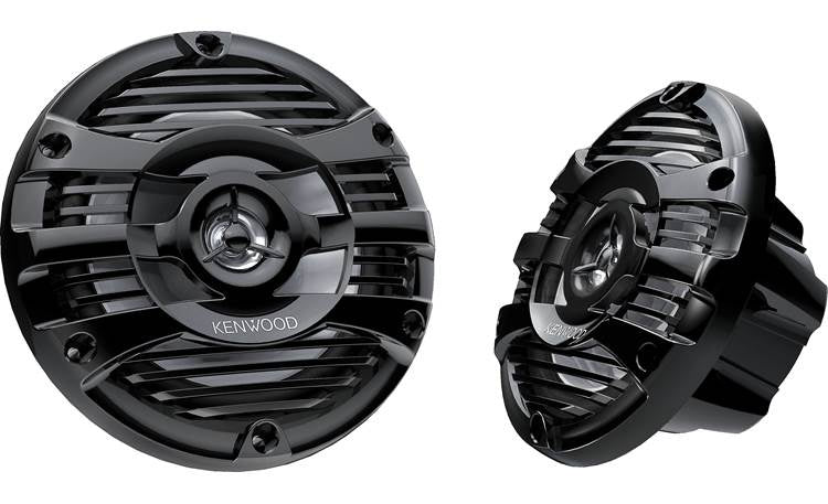 KENWOOD Coaxial Black 6.5" 2 Way Marine Speakers