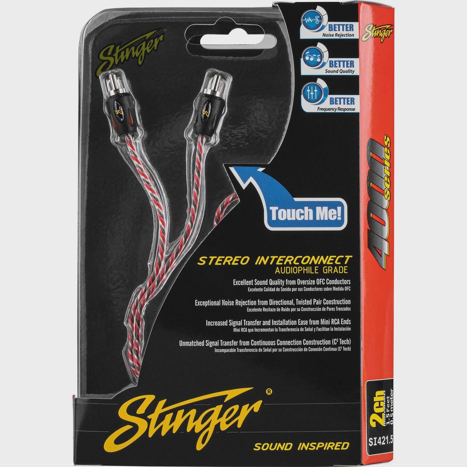 STINGER RCA 4000 Series 1.5' 2 Channel RCA