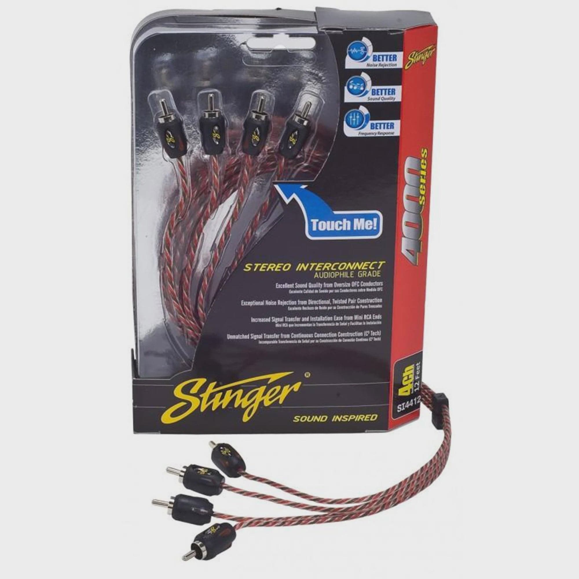 STINGER RCA 4000 Series 17' 4 Channel RCAs