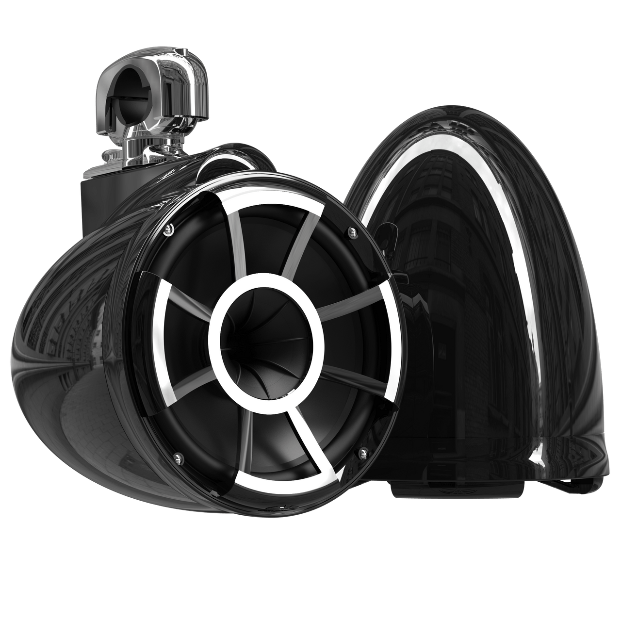 WET SOUNDS Coaxial REV 10 Black Swivel Tower Speakers