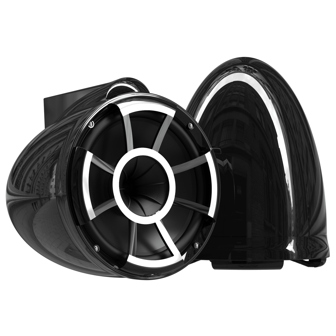 WET SOUNDS Coaxial REV 10 Black With X Mount