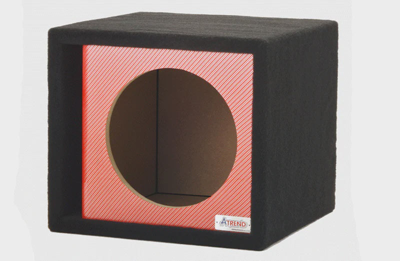 10" Single Vented Carbon Fiber Red