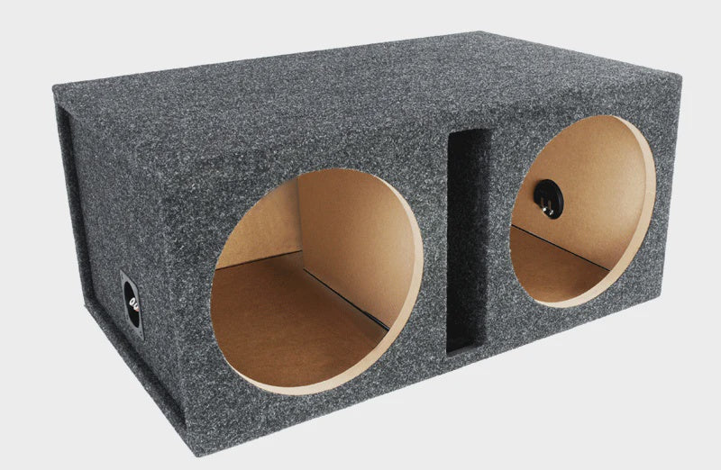 10" Dual Vented Gray Enclosure