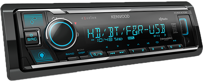 KENWOOD Single Din Excelon Digital Media Player KMM-x705