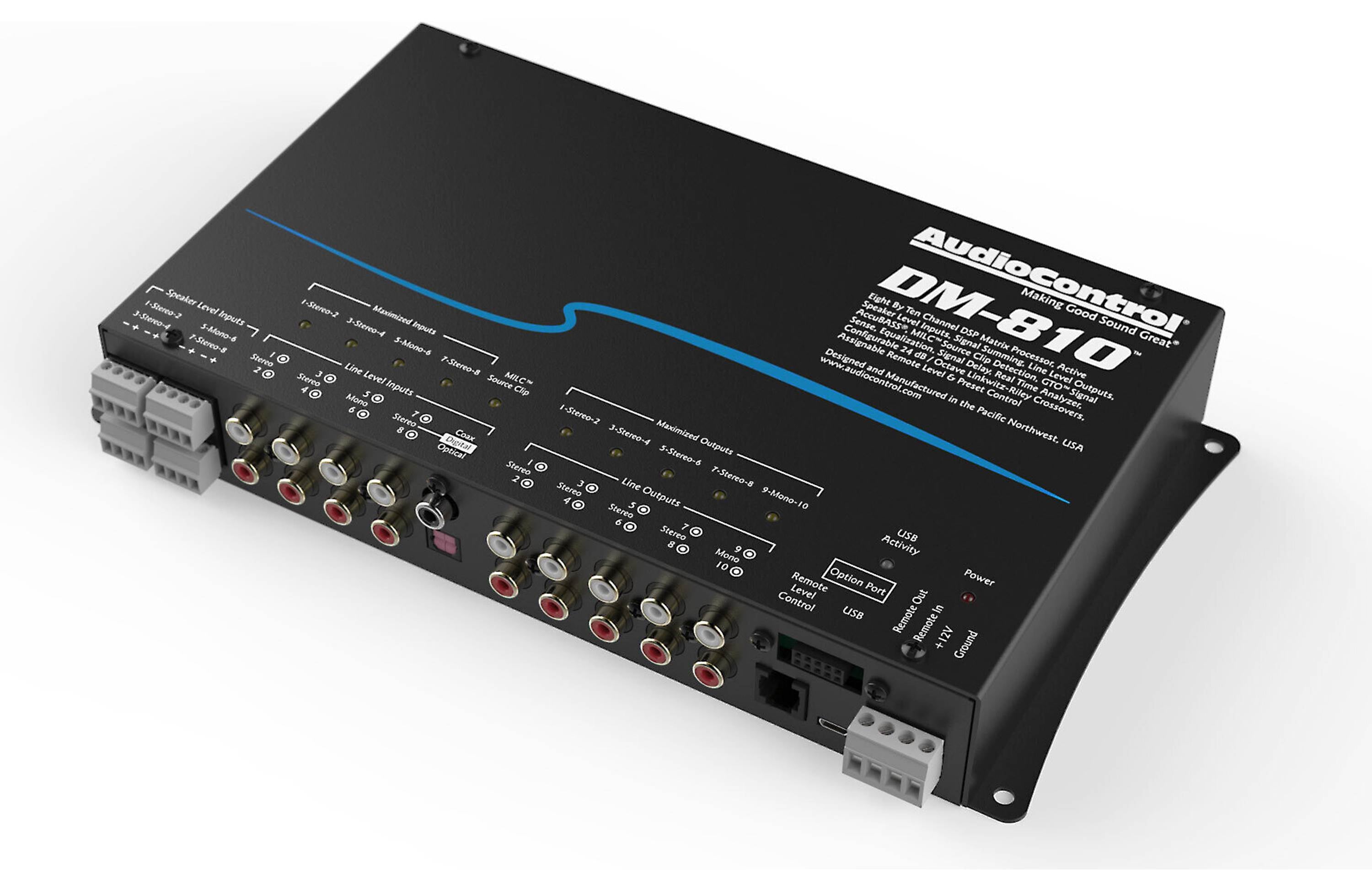 AUDIOCONTROL DSP Digital Signal Processor - 8 Inputs -10 Outputs