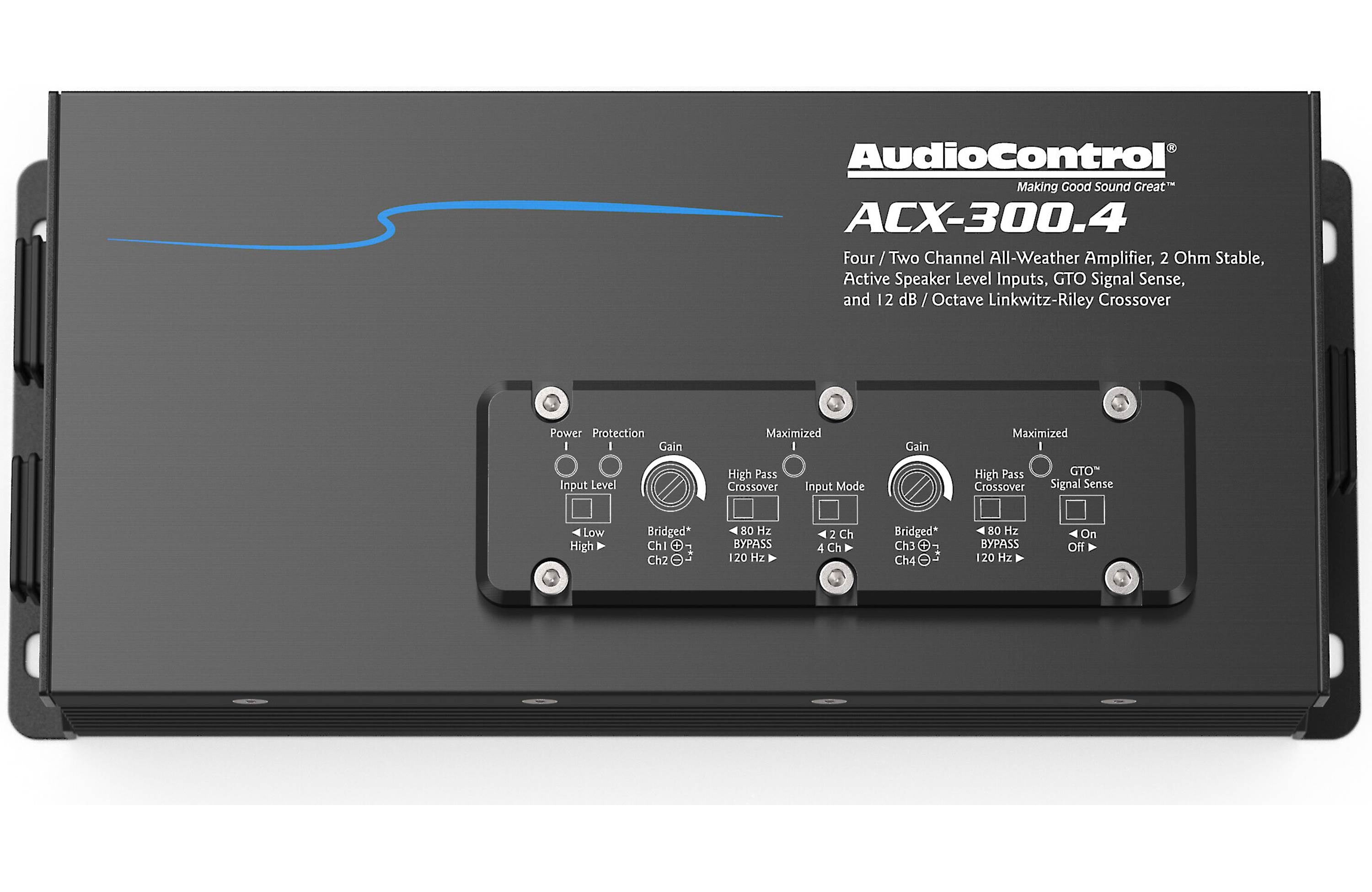 AUDIOCONTROL Multi Channel 300 Watt All Weather Four Channel Amplifier