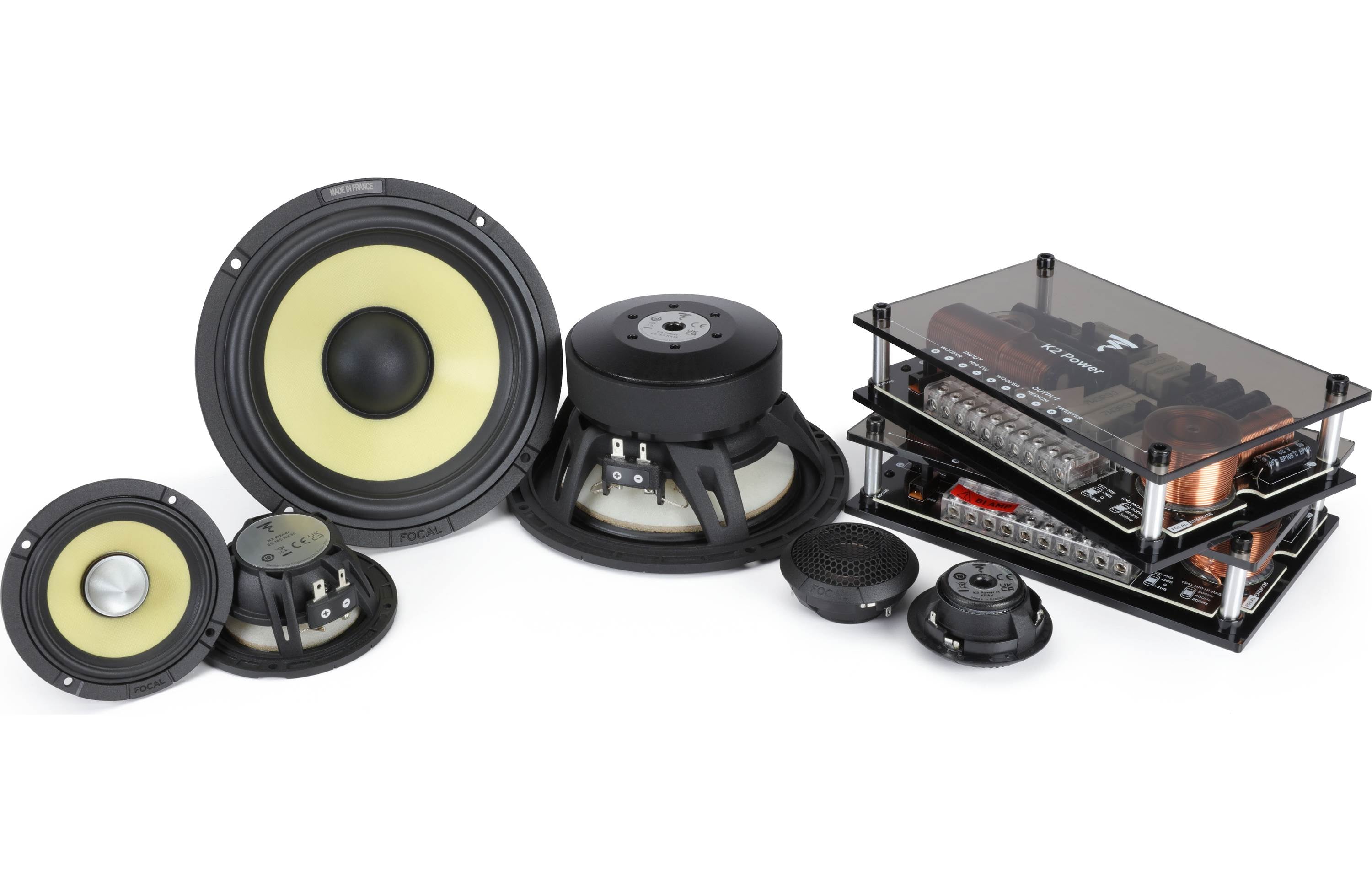 FOCAL Component K2 Power EVO 6.5” 3 Way Component Kit W/FRAK Tweeter