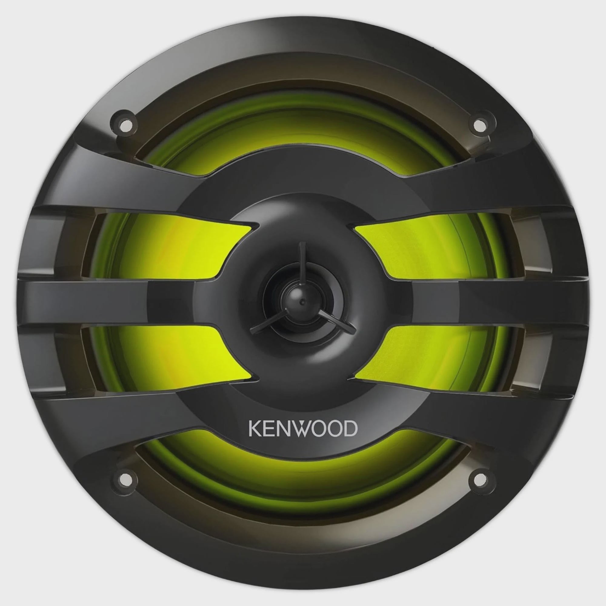 KENWOOD Coaxial Black 6.5" Marine RGB Speakers