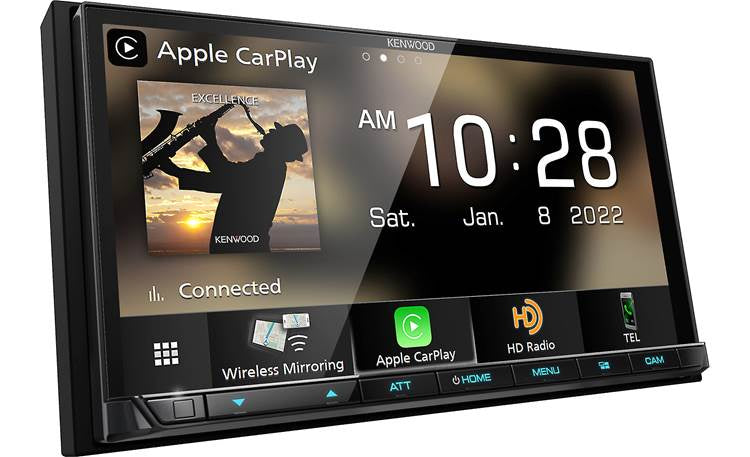 KENWOOD Double Din Excelon DMX908S 6.95"  Touch Screen, Wireless/Wired CarPlay & Android Auto, HD Radio, HDMI Input, 4 Camera Input, , iDatalink Maestro Ready