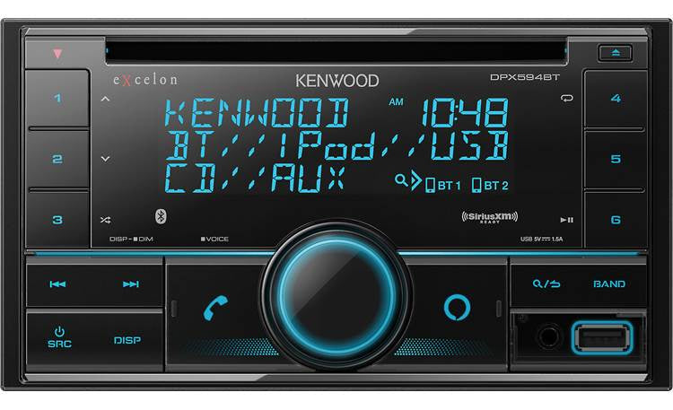 KENWOOD Double Din Excelon Double Din CD Player/BT - DPX594BT