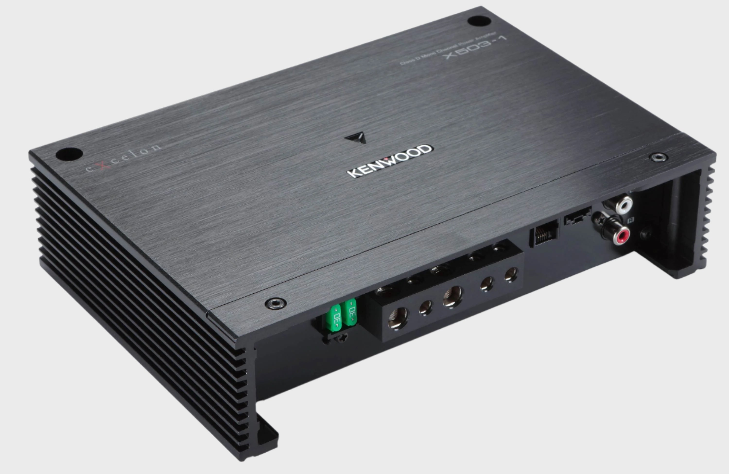 KENWOOD Mono Block "X Series" Mono Amplifier 500W @ 2 Ohms, 1000W Maximum Power, Bass Knob/Level Adjustment Included