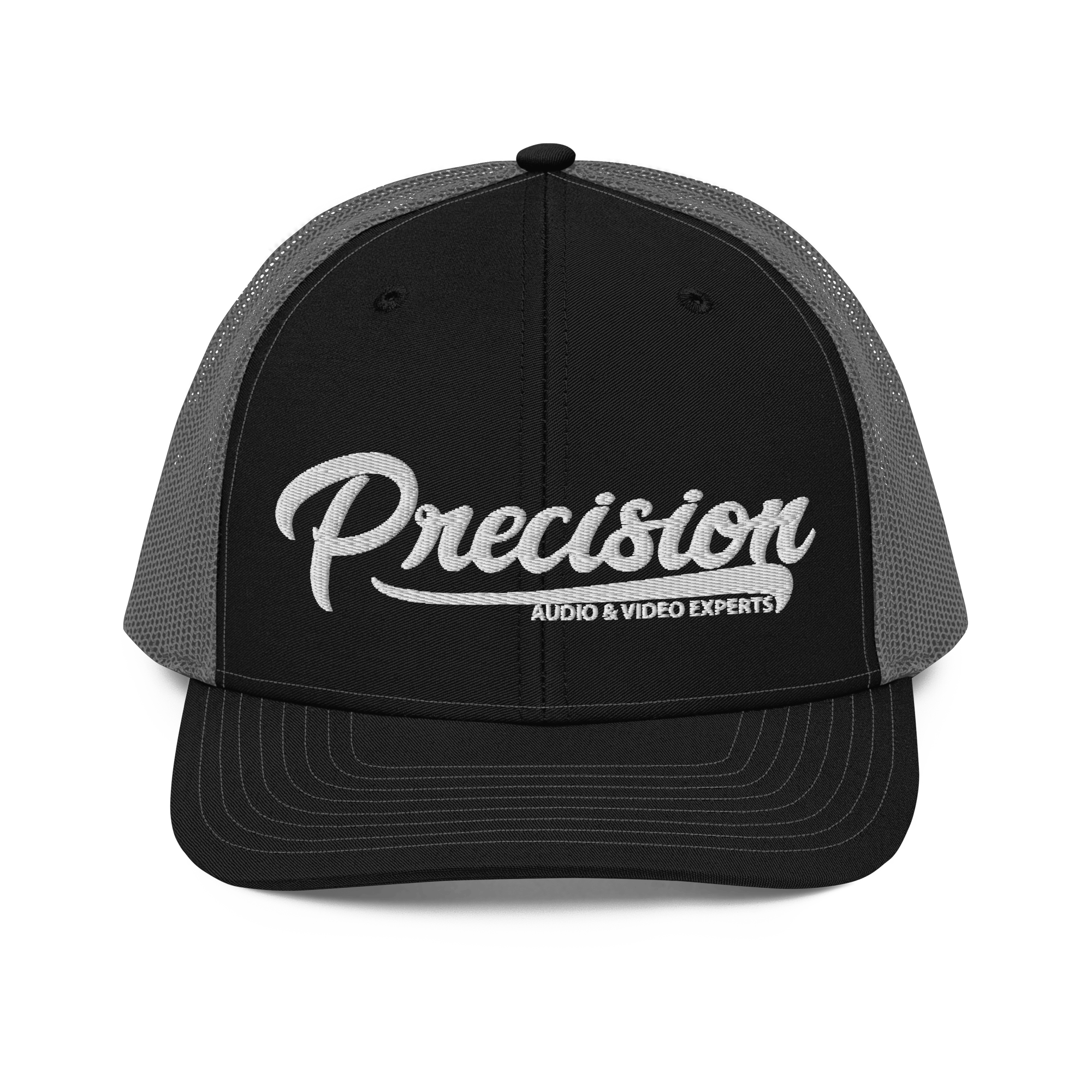 PrecisionAudioVideoExperts Black / Charcoal Precision Trucker Cap