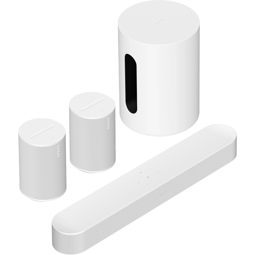 SONOS Wireless Speaker Immersive Set With Beam - White