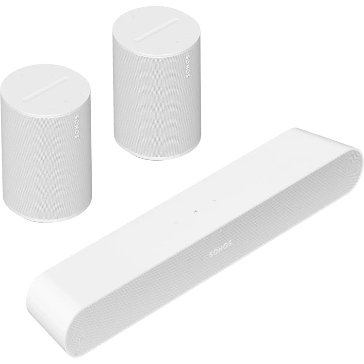SONOS Wireless Speaker Surround Set With Ray - White