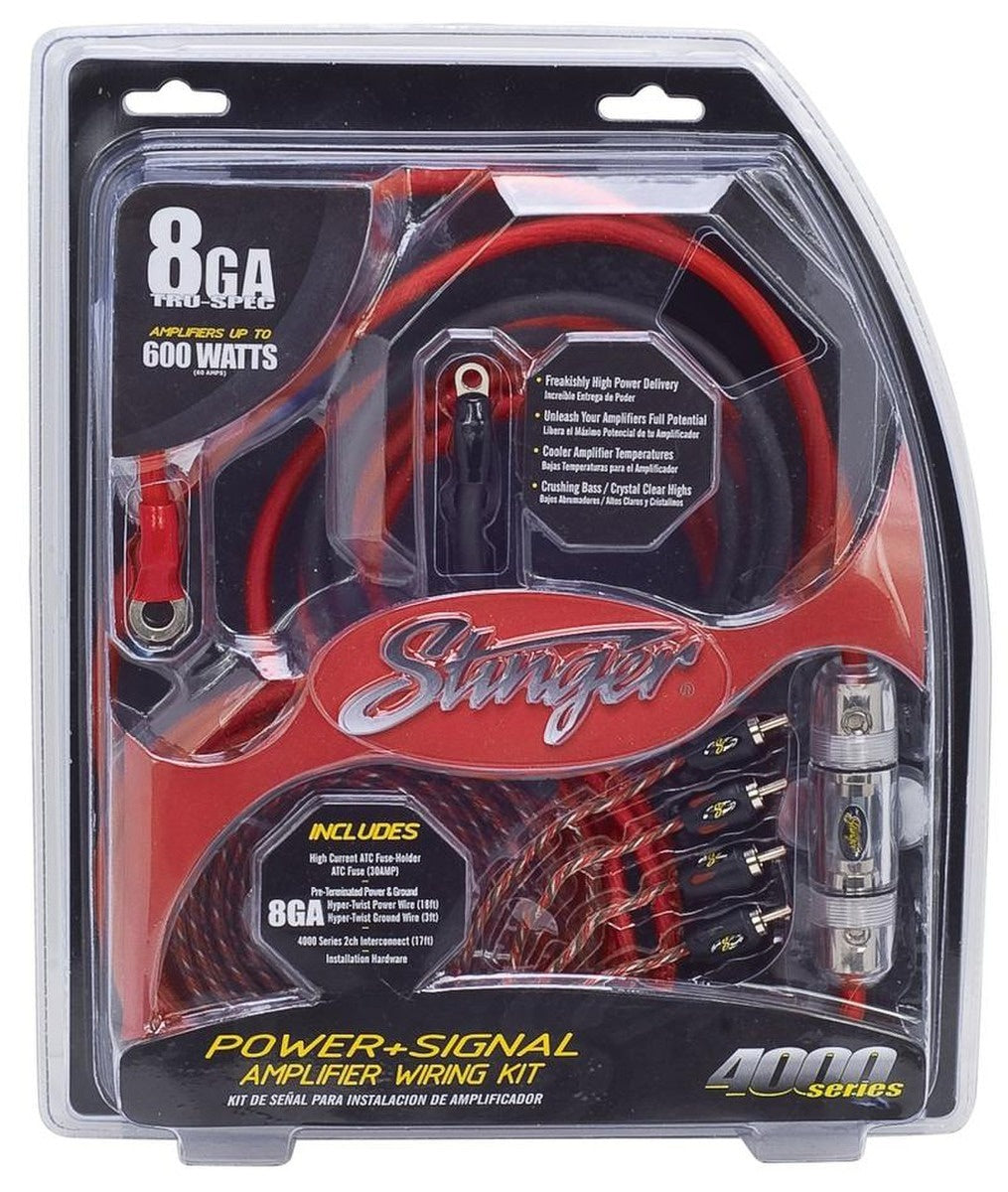STINGER Kits 4000 Series Complete 8 GA Wire Kit