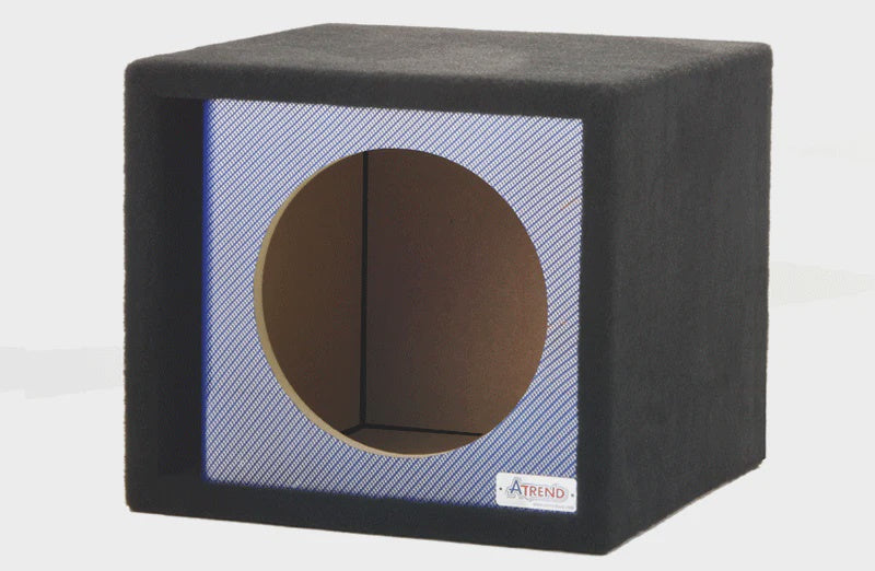 ATREND Enclosures 10" Single Vented Carbon Fiber Blue